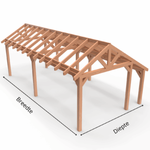 Overkapping Kapschuur 140×140
