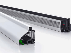 DucoLine 10/17/23 'ZR' - Slim en krachtig rooster met drie  verschillende luchtdoorlaten - Glasdikte 20mm - 46mm