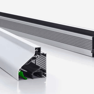 DucoLine 10/17/23 'ZR' - Slim en krachtig rooster met drie  verschillende luchtdoorlaten - Glasdikte 20mm - 46mm