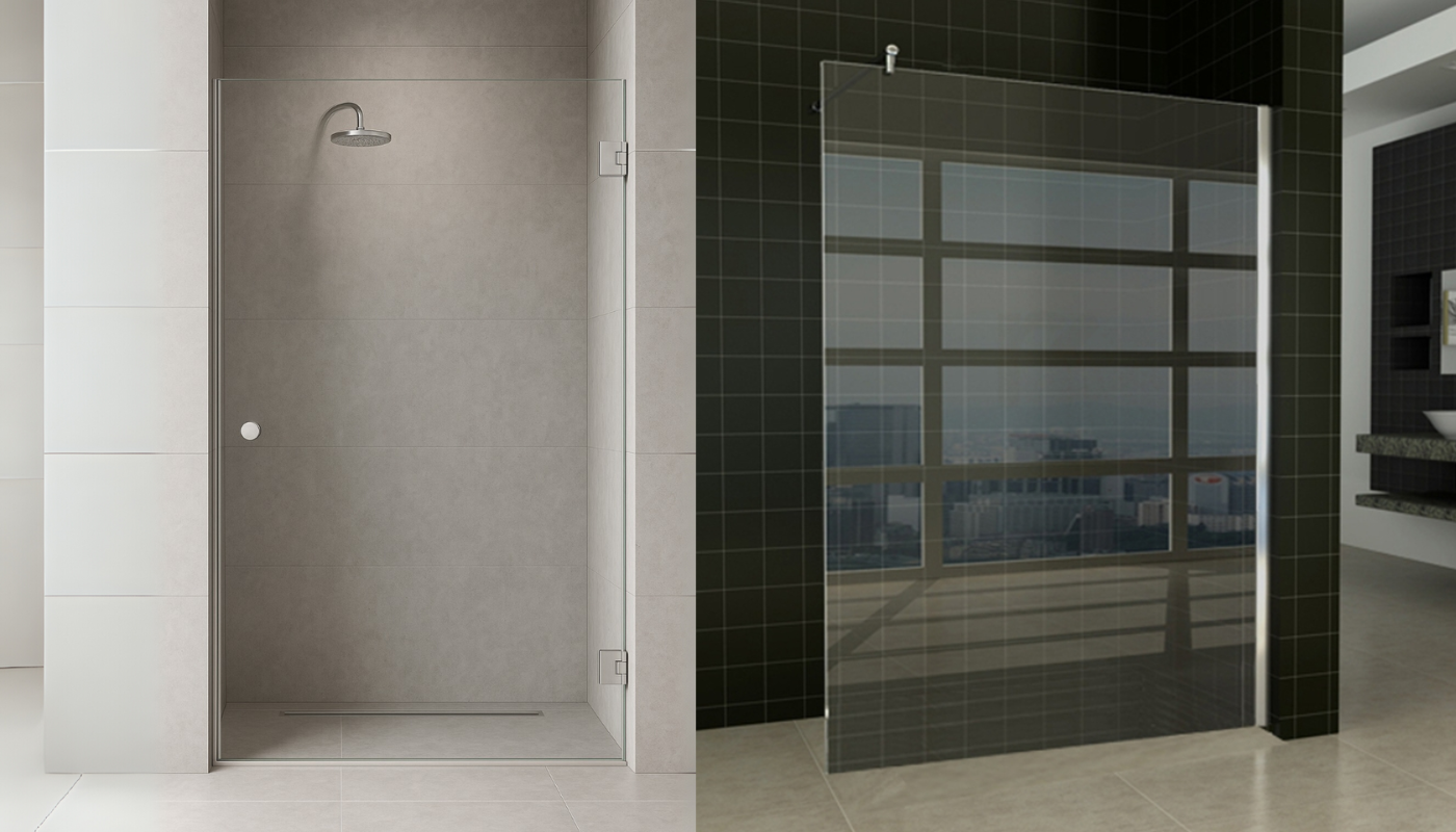 Douchewand en douchedeur