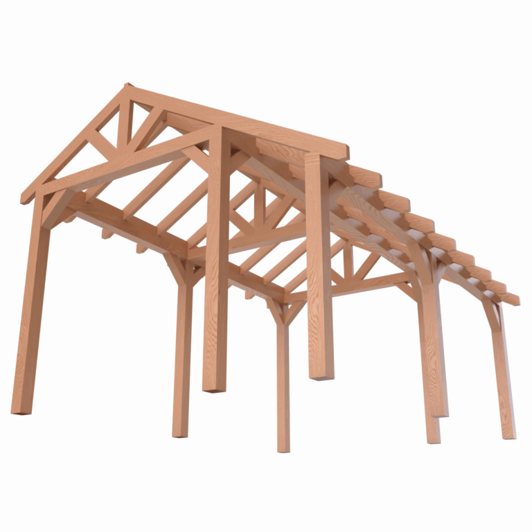 Overkapping Kapschuur 140×140 5 Overkapping Kapschuur 140×140 - Afbeelding 4