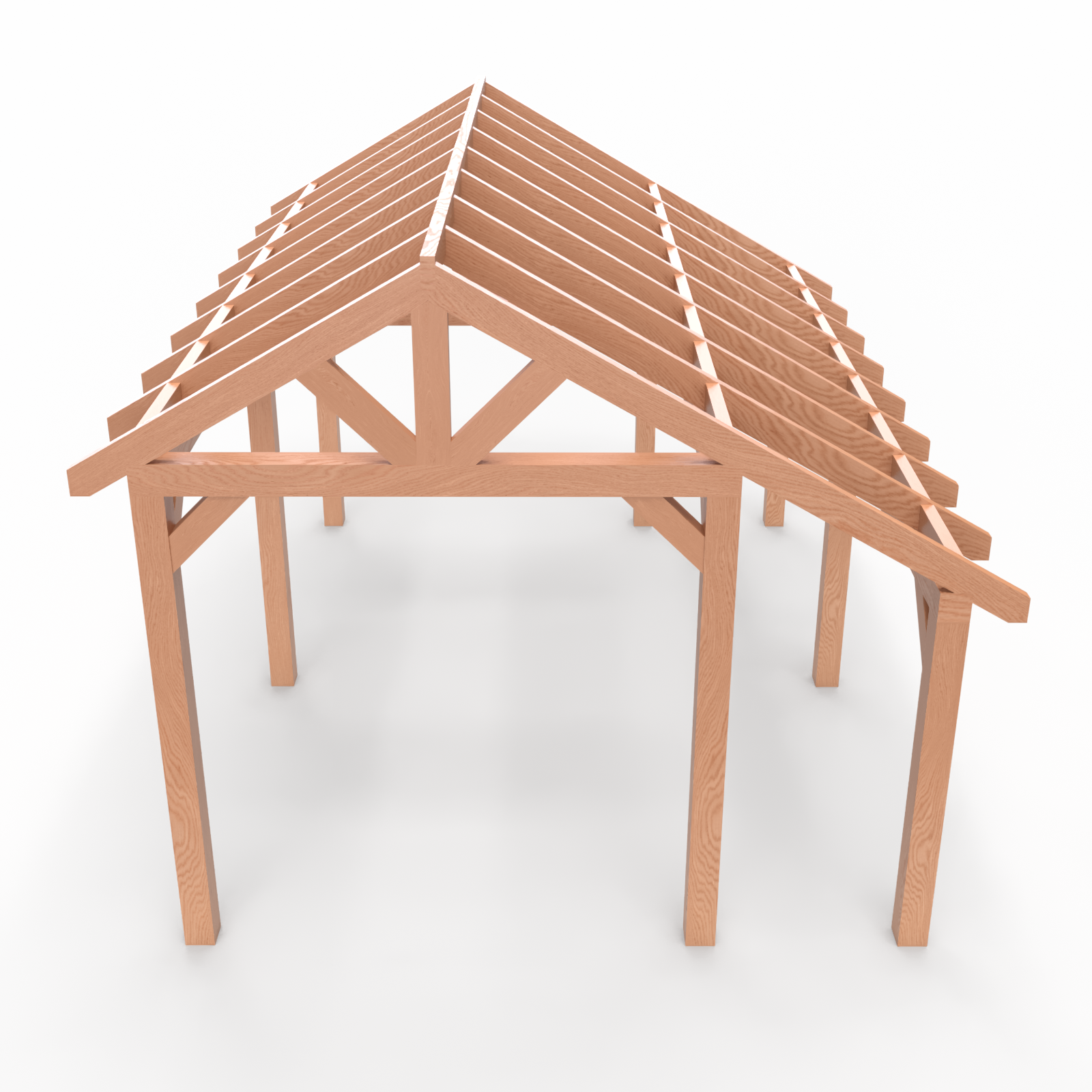 Overkapping Kapschuur 140×140 4 Overkapping Kapschuur 140×140 - Afbeelding 3