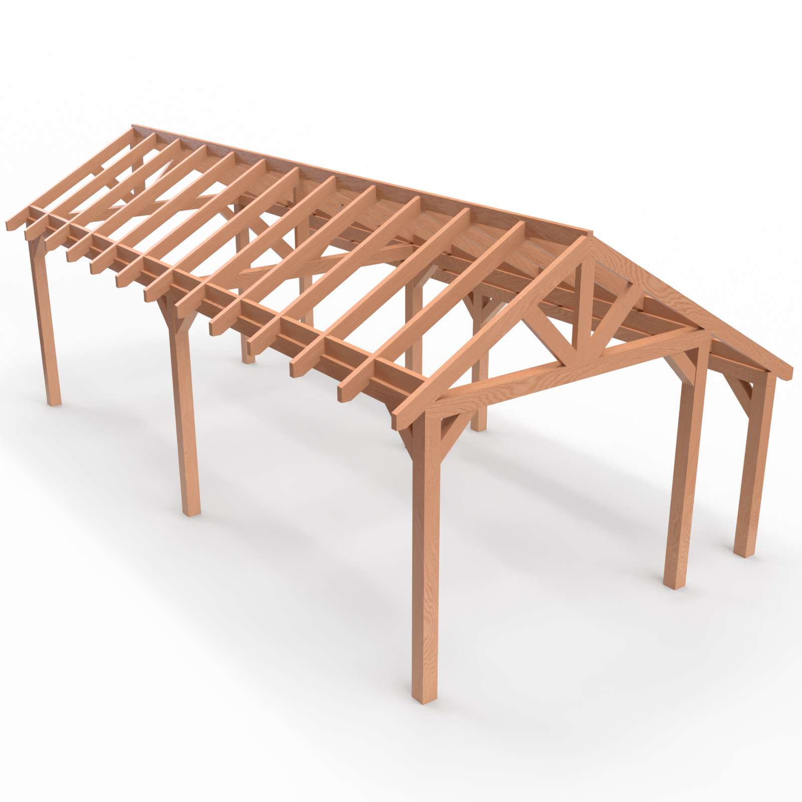 Overkapping Kapschuur 140×140 13 Overkapping Kapschuur 140×140 - Afbeelding 12