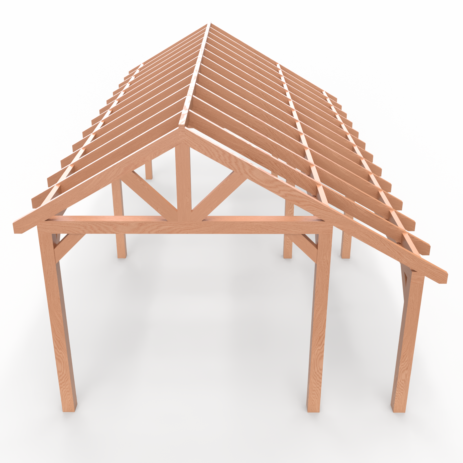 Overkapping Kapschuur 140×140 8 Overkapping Kapschuur 140×140 - Afbeelding 7