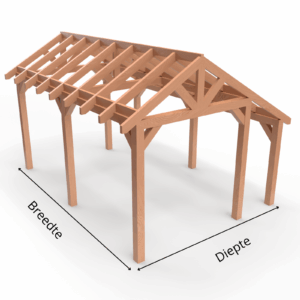 Overkapping Kapschuur 140×140