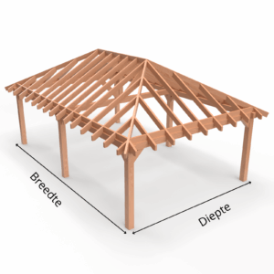 Overkapping Schilddak 180x180