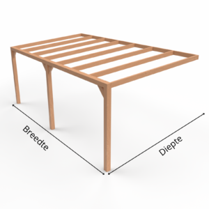 Veranda Modern Muuraanbouw 140x140
