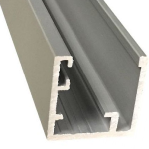 Glasprofiel glazen wand – Vast U-profiel 25×25 mm zonder kliklat