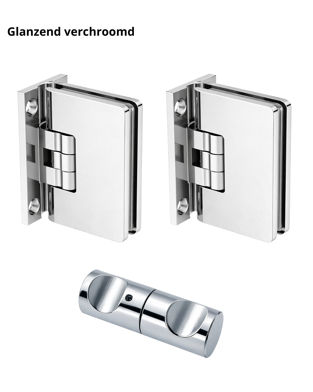 Beslagset compleet douchedeur - Wand/glas - Glasdikte: 6-8mm 2 Beslagset compleet douchedeur - Wand/glas - Glasdikte: 6-8mm