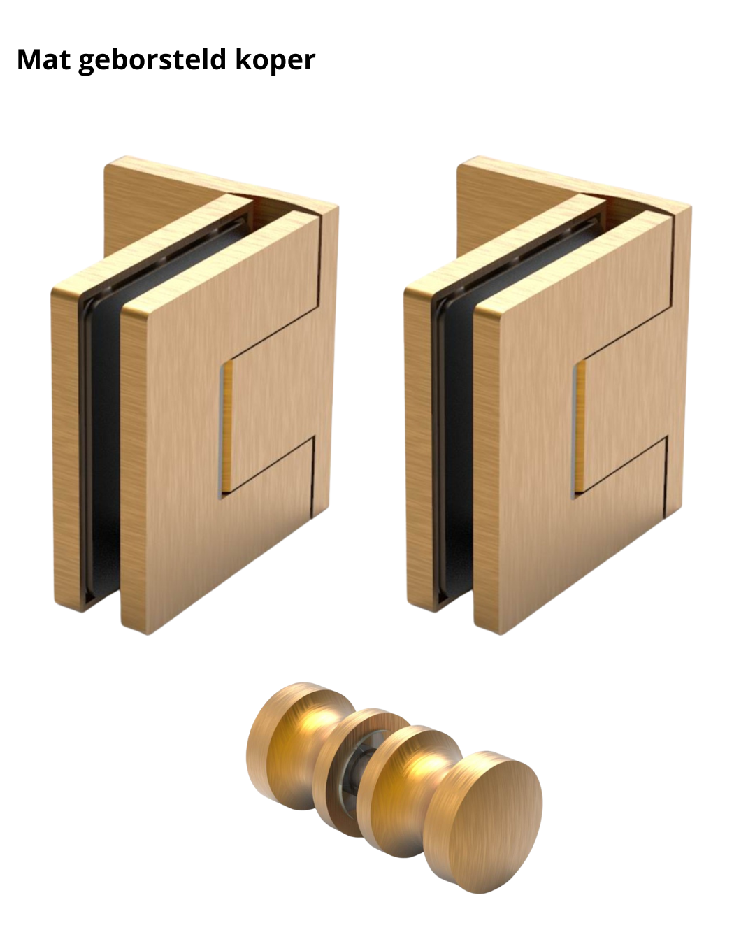 Bellagio beslagset douchedeur - Wand/glas - glasdikte 8-10 19 beslagset compleet douchedeur