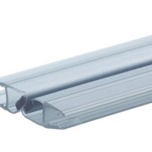 Douchestrip met magneet sluiting glas-glas (180°) voor 6-8mm