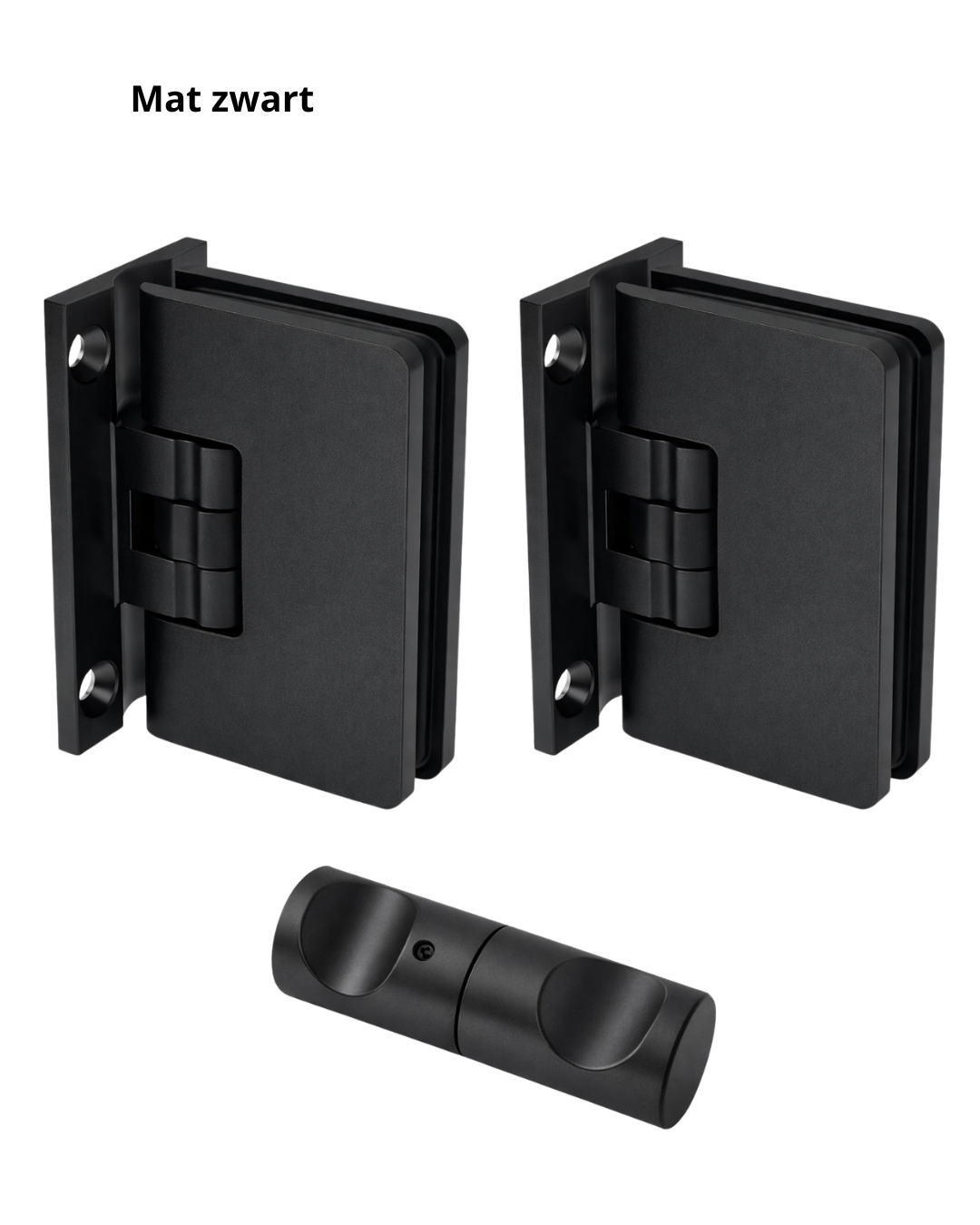 Beslagset compleet douchedeur - Wand/glas - Glasdikte: 6-8mm 6 beslagset