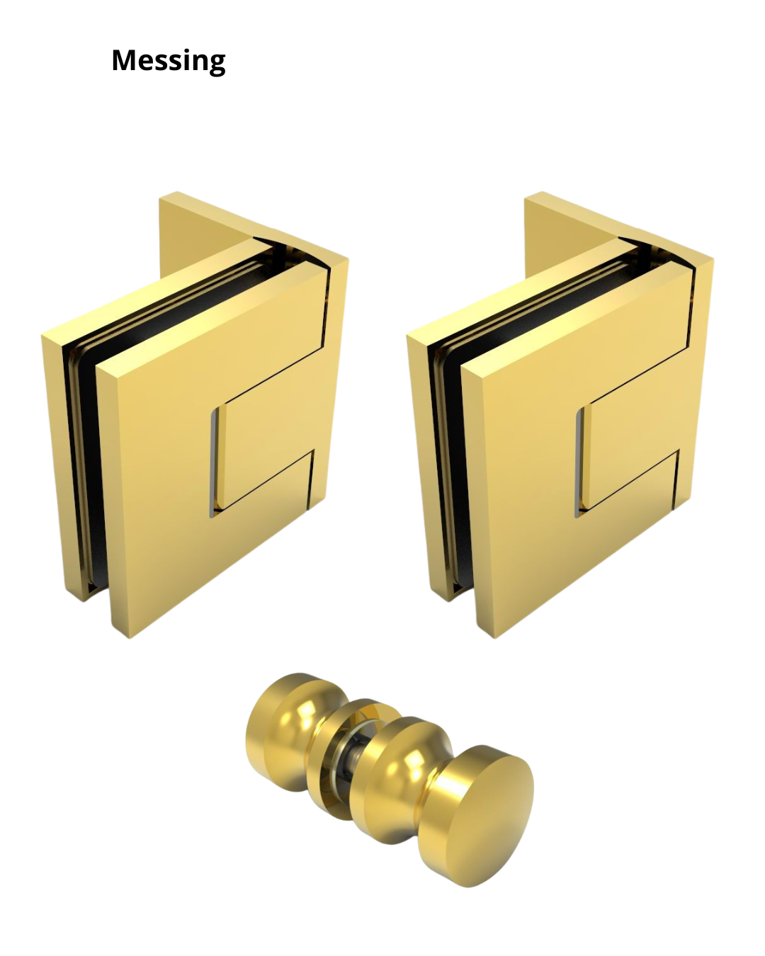 Bellagio beslagset douchedeur - Wand/glas - glasdikte 8-10 16 beslagset compleet douchedeur