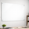 Glazen whiteboard op maat – gehard glas in helder, extra helder of RAL-kleur