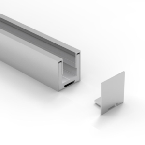 Bellagio U-profiel met roestvrijstalen behuizing