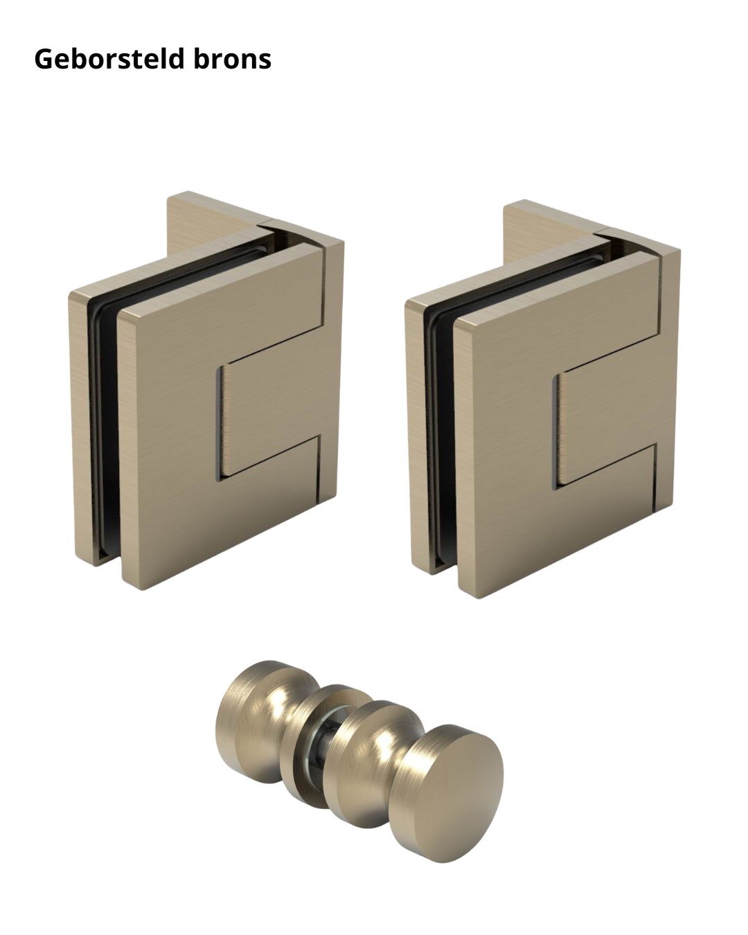 Bellagio beslagset douchedeur - Wand/glas - glasdikte 8-10 15 beslagset compleet douchedeur