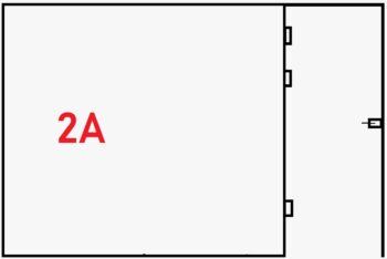 2A - Deur zijkant zonder bovenlicht