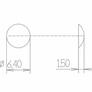 Siliconen druppels 1,5 x 6,4mm