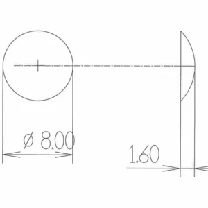Siliconen druppels 8x1.6mm