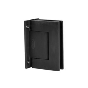 Hydraulisch binnendeurscharnier Biloba muur/glas - zwart geanodiseerd