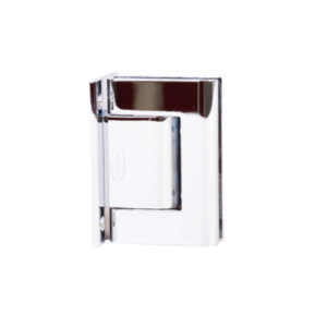 Hydraulisch binnendeurscharnier Biloba muur/glas - glanzend verchroomd