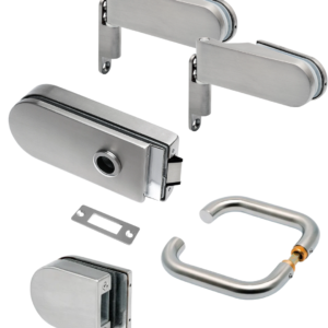 Complete deurbeslagset Natale - Wand/glas - glasdikte 8-10mm