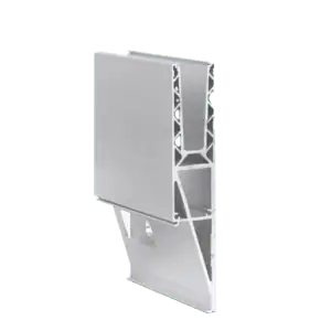 Glazen balustrade profiel 1,0 kN OnLevel TL-3121 – Alu / Zwart / RAL (zijmontage)