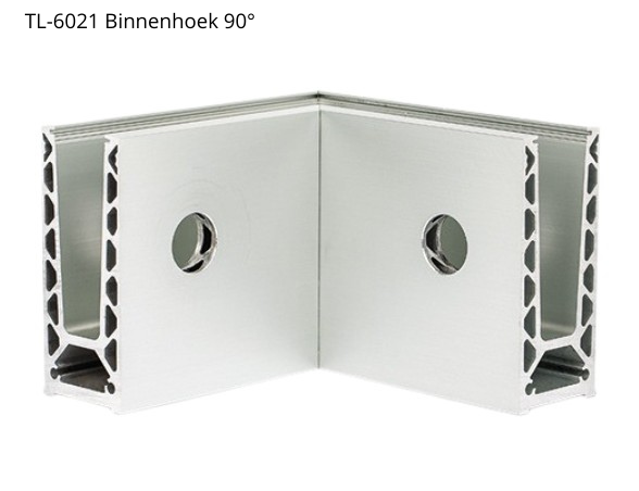 Glazen balustrade profiel 1,0 kN OnLevel TL-6021 – Alu / Zwart / RAL 7 Glazen balustrade profiel 1,0 kN OnLevel TL-6021 – Alu / Zwart / RAL - Afbeelding 5