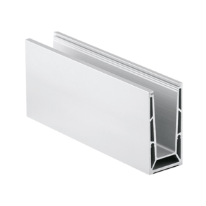 Glazen balustrade profiel 0,5 kN OnLevel TL-6500 – Alu / Zwart / RAL