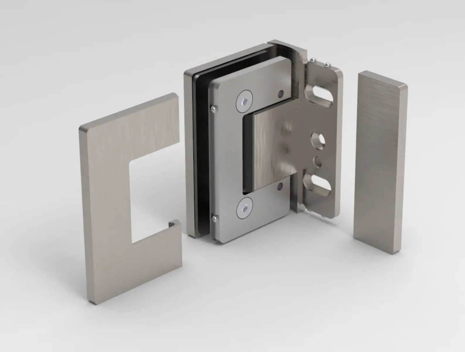 Oxford beslagset douchedeur - wand/glas - glasdikte 8-10mm 7 Oxford beslagset douchedeur - wand/glas - glasdikte 8-10mm - Afbeelding 5