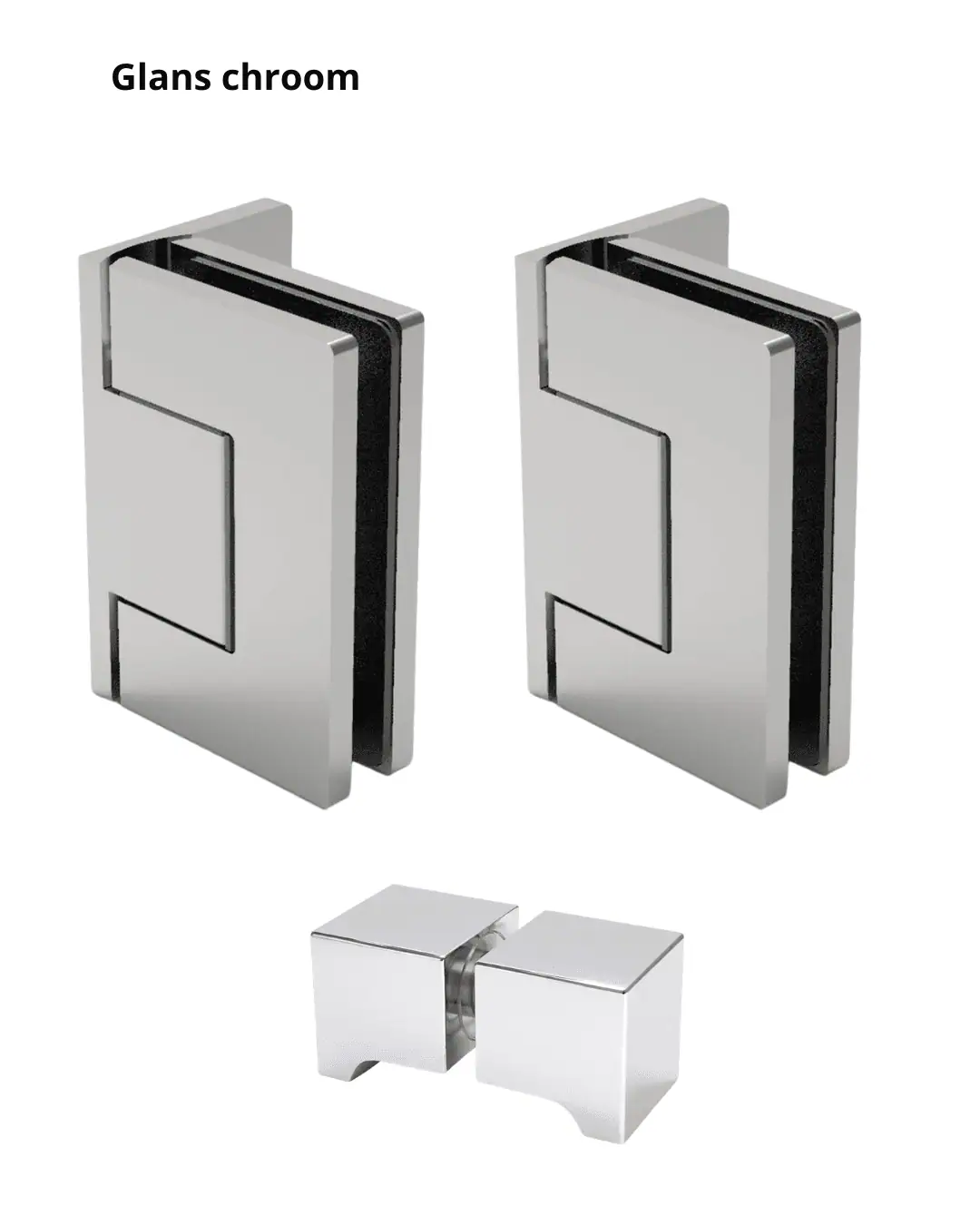 Oxford beslagset douchedeur - wand/glas - glasdikte 8-10mm 3 Oxford beslagset