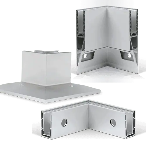 Glas balustrade binnenhoek 90° – ONLEVEL TransLevel hoekprofiel 3 Glas balustrade binnenhoek 90° – ONLEVEL TransLevel hoekprofiel