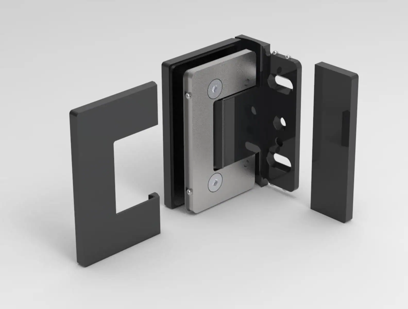 Oxford beslagset douchedeur - wand/glas - glasdikte 8-10mm 11 oxford beslagset