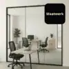 Glazen wand op maat – inclusief profielen en glas op maat
