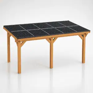 Solar Veranda Vrijstaand DDS50V - Douglas onderbouw 370Wp Zonnepanelen