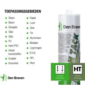 High Tack Zwaluw den Braven – IJzersterke montage- en constructie lijmkit – koker