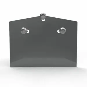 Eindschotjeset zadeldakprofiel - SET VAN 2 STUKS - inclusief rvs schroeven - RAL 7016 (antraciet)