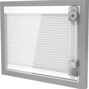 ScreenLine jaloezie tussen glas met koordbediening