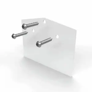 Eindschotjeset zadeldakprofiel - SET VAN 2 STUKS - inclusief rvs schroeven - RAL 9010 (wit)